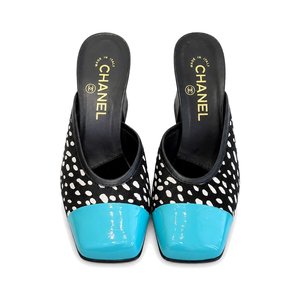 CHANEL Classic Slide Slippers, Premium Leather Upper with Open Toe Design and Molded Rubber Outsole