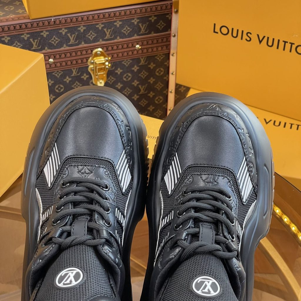LOUIS VUITTON Archlight 2.0 Dad Sneakers, Printed Leather Upper with Rubber Outsole for Daily Wear