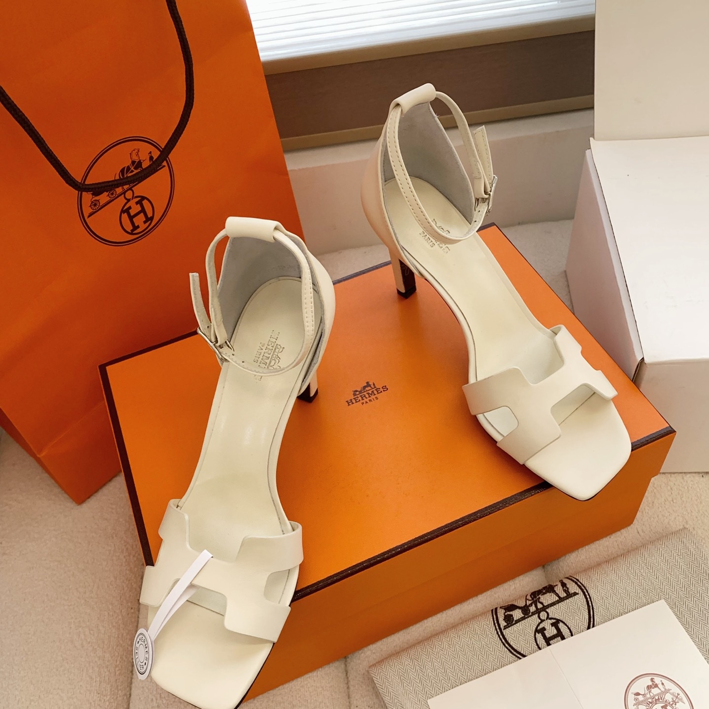 HERMES Kelly Buckle High Heel Sandals, Silk Upper with Lambskin Lining and Italian Leather Sole