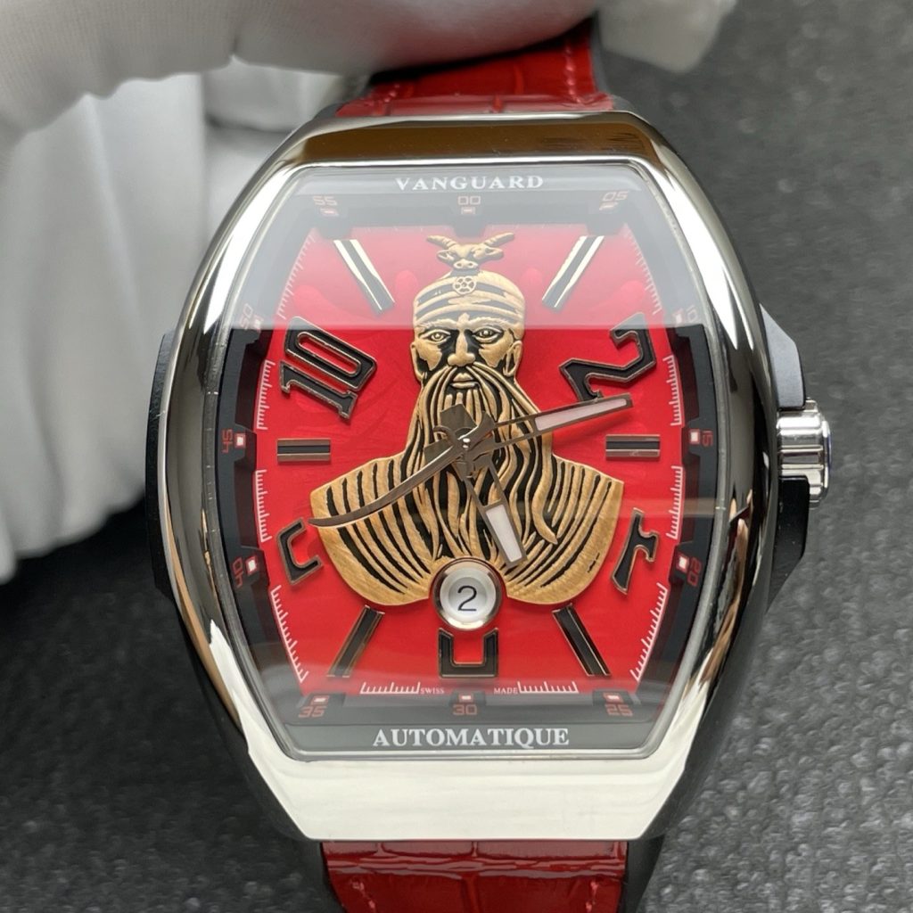 Luxury Timepiece Automatic Watch, Silver Dial Roman Numeral Stainless Steel Case Leather Strap 50m