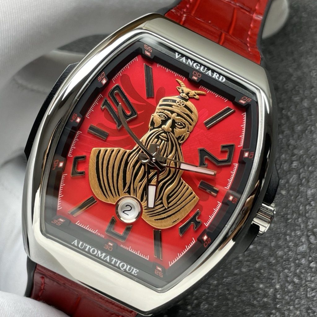 Luxury Timepiece Automatic Watch, Silver Dial Roman Numeral Stainless Steel Case Leather Strap 50m