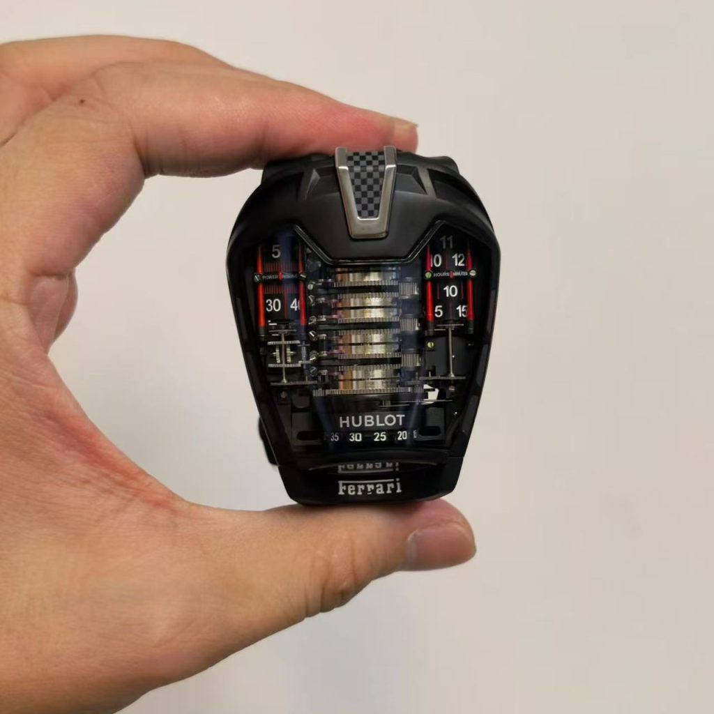 Hublot Ferrari Style Automatic Watch, Titanium Case Sapphire Crystal 50m Water Resistant Bracelet