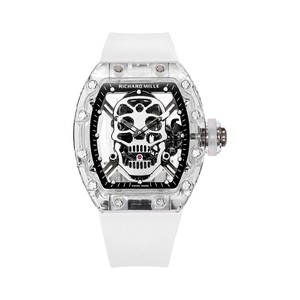Richard Mille RM Style Automatic Watch, Black Dial Rubber Strap Sapphire Crystal 50m Water Resistant