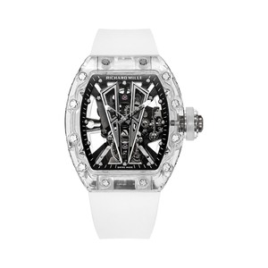 Richard Mille RM Style Automatic Watch, Black Dial Rubber Strap Sapphire Crystal 50m Water Resistant