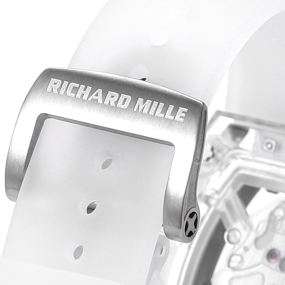 Richard Mille RM Style Automatic Watch, Black Dial Rubber Strap Sapphire Crystal 50m Water Resistant