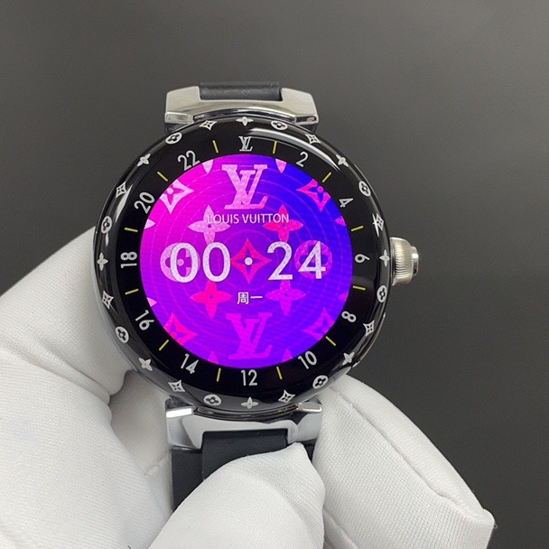 Louis Vuitton Tambour Style Quartz Watch, Stainless Steel Case Sapphire Crystal 50m Water Resistant