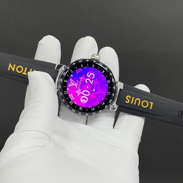 Louis Vuitton Tambour Style Quartz Watch, Stainless Steel Case Sapphire Crystal 50m Water Resistant