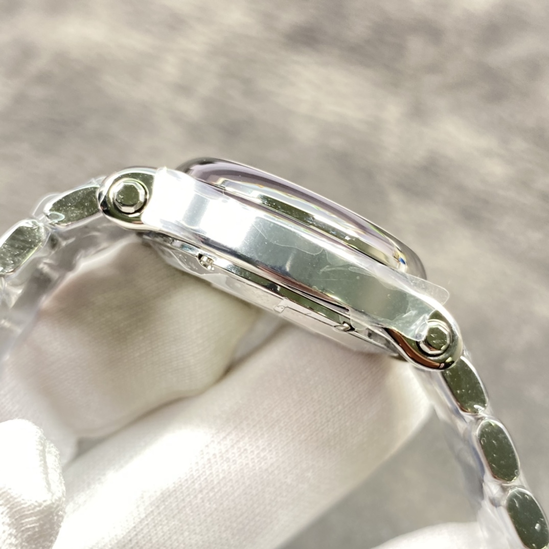 Chopard Happy Style Automatic Watch, White Dial Roman Numeral Stainless Steel Case Metal Bracelet