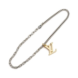 Louis Vuitton Necklace Alloy LV LogoPendant