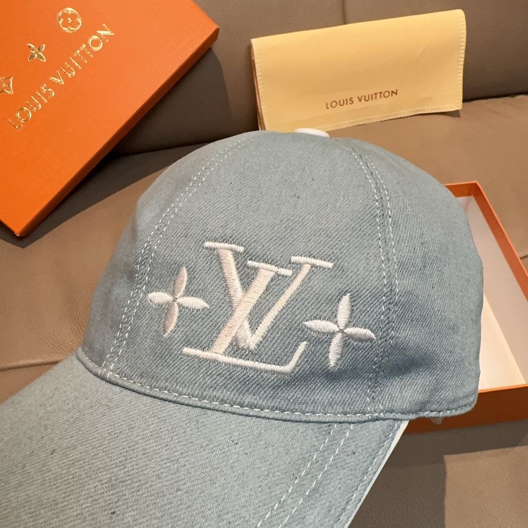 Louis Vuitton Hat Canvas Baseball Cap Structured 6-Panel