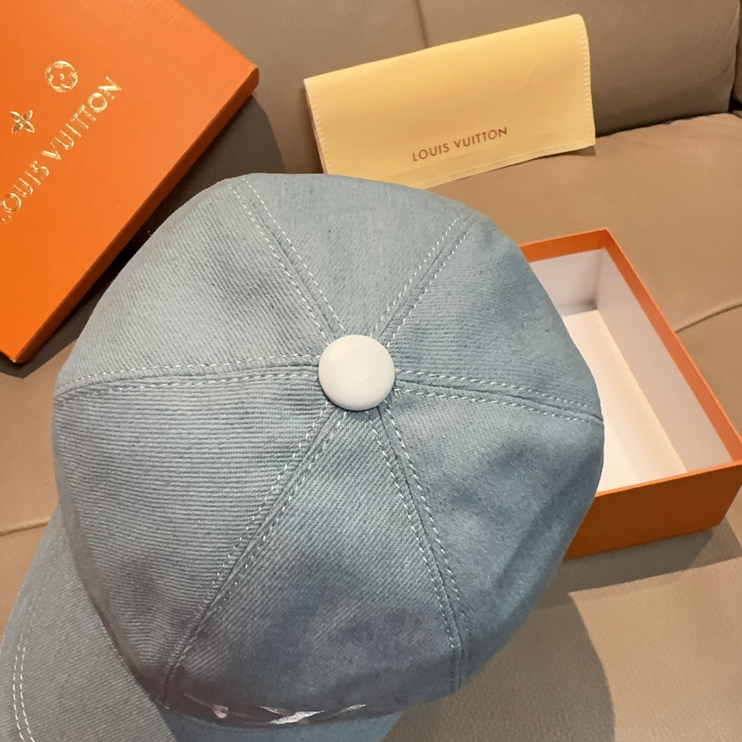 Louis Vuitton Hat Canvas Baseball Cap Structured 6-Panel
