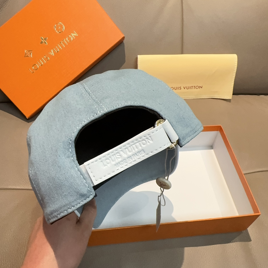 Louis Vuitton Hat Canvas Baseball Cap Structured 6-Panel