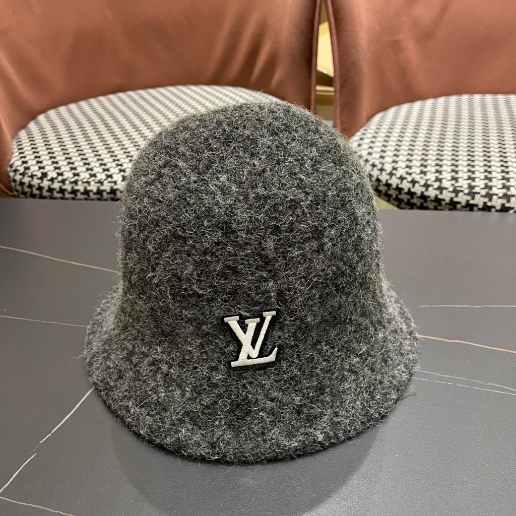 Louis Vuitton Hat Wool Blend Bucket Hat Soft Unstructured