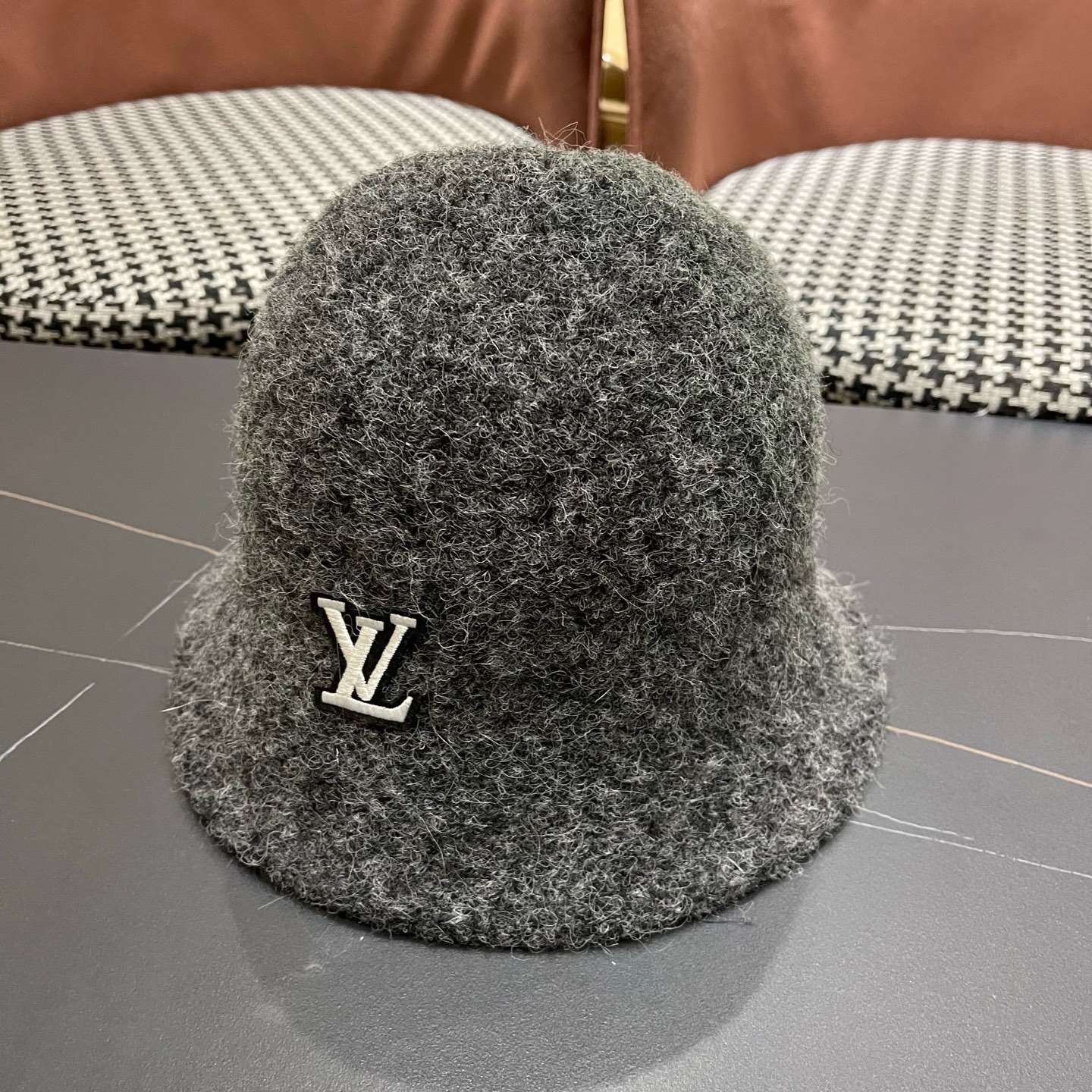 Louis Vuitton Hat Wool Blend Bucket Hat Soft Unstructured
