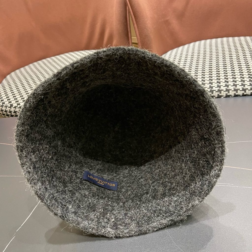 Louis Vuitton Hat Wool Blend Bucket Hat Soft Unstructured