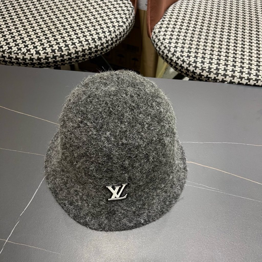 Louis Vuitton Hat Wool Blend Bucket Hat Soft Unstructured