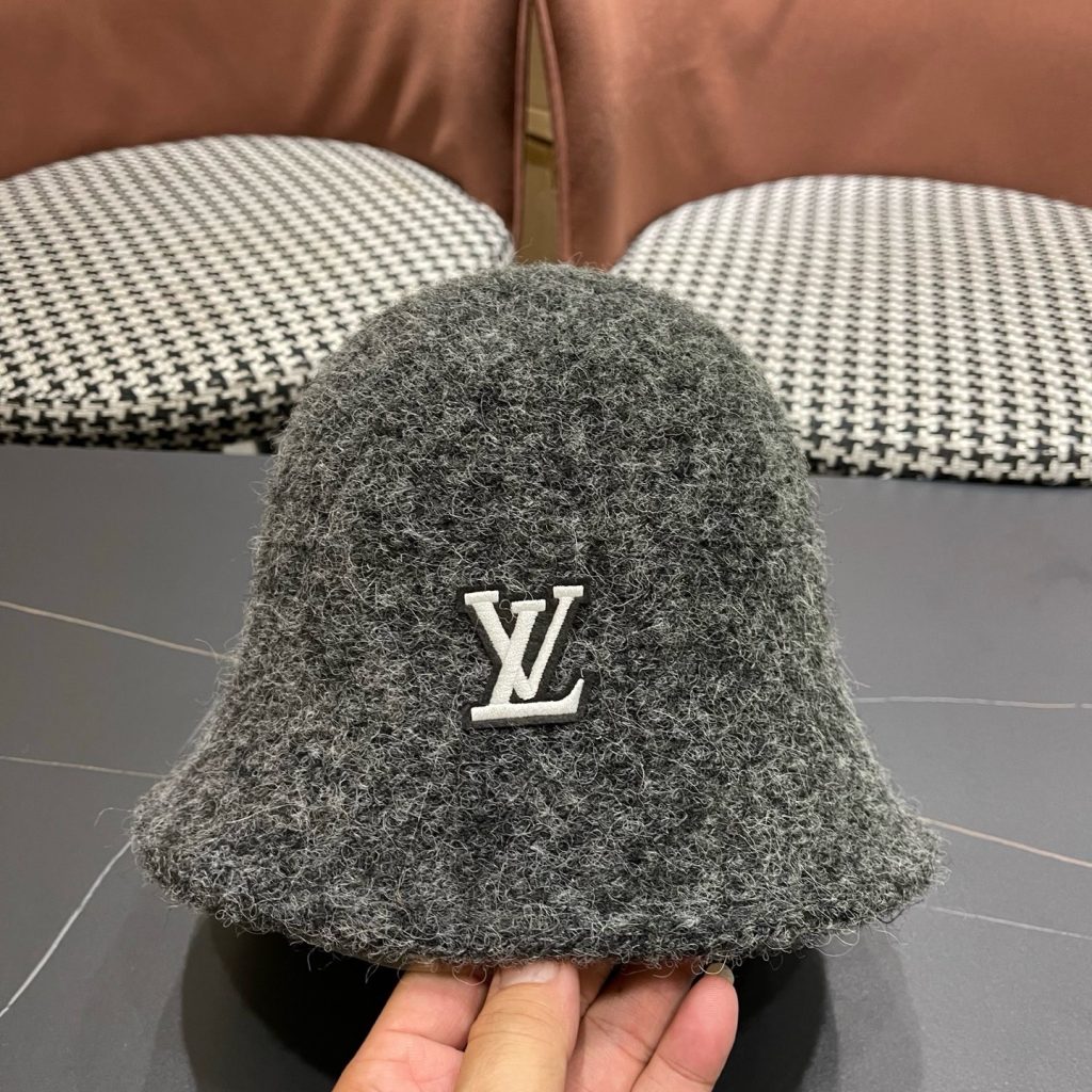 Louis Vuitton Hat Wool Blend Bucket Hat Soft Unstructured