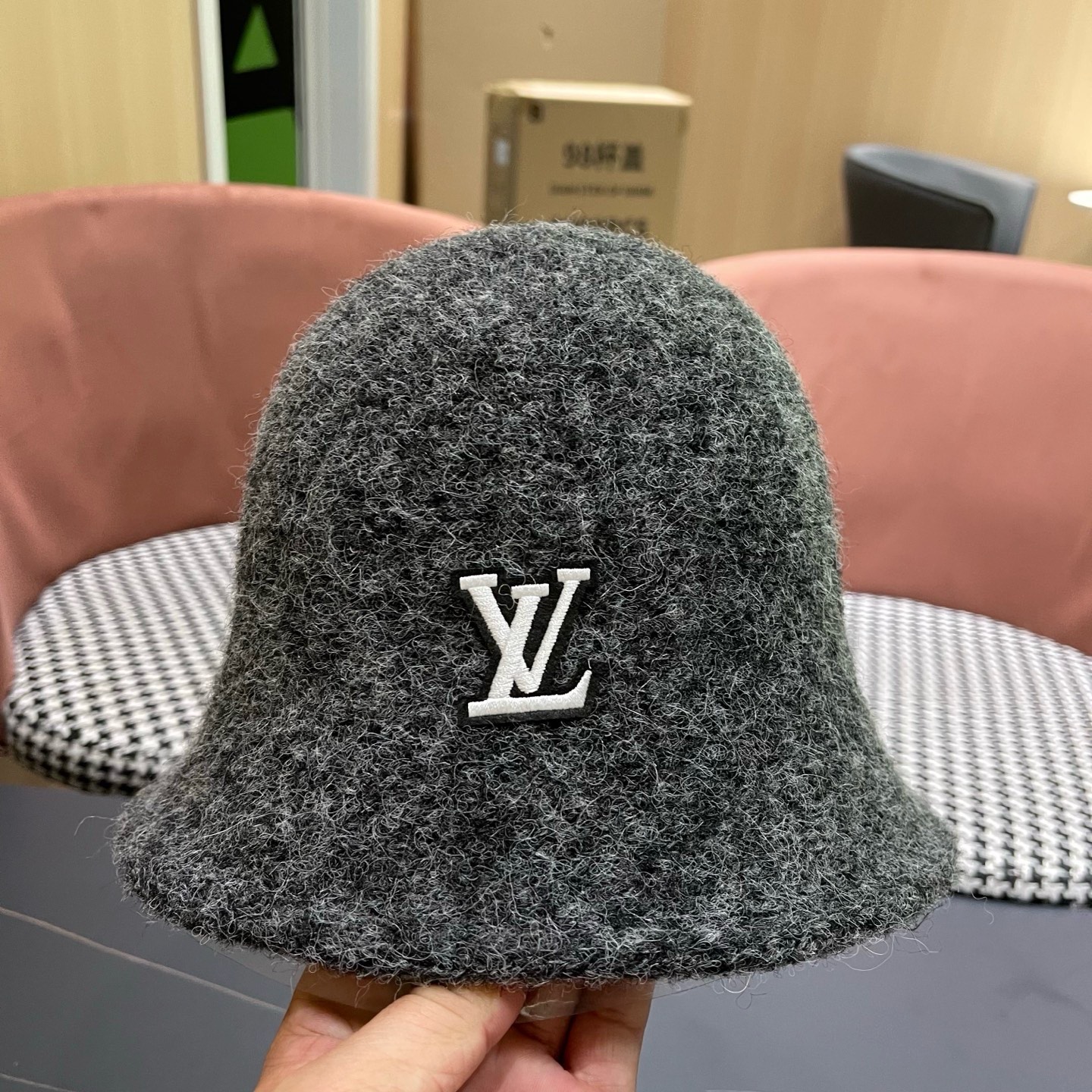 Louis Vuitton Hat Wool Blend Bucket Hat Soft Unstructured