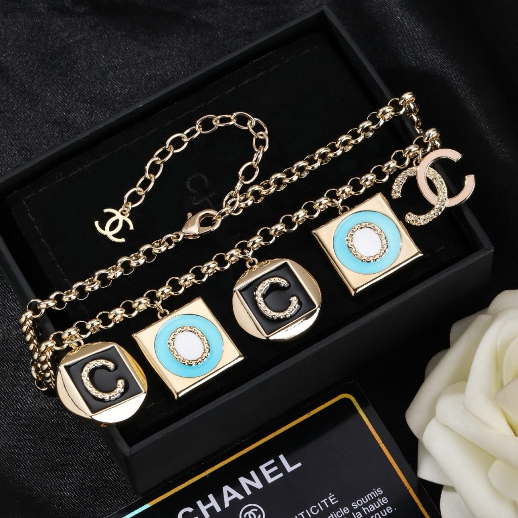 Chanel Necklace Brass Pendant