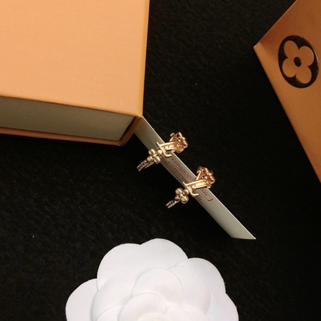 Louis Vuitton Earrings Brass