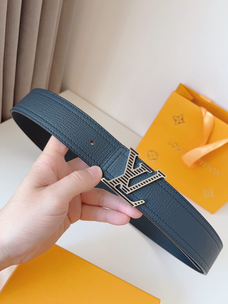Louis Vuitton Belt Epi leather LV Monogram buckle belt Reversible belt